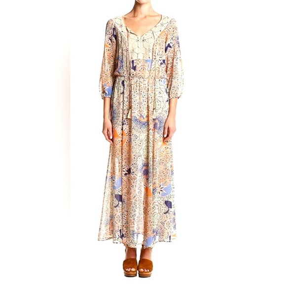 Daniel Rainn Dresses & Skirts - Daniel Raiin Anthropologie Boho Peasant Maxi Dress